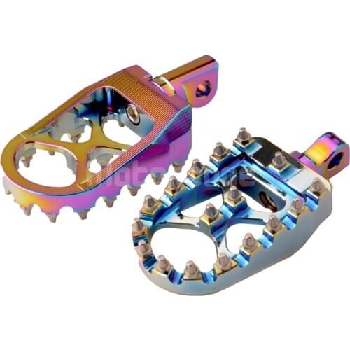 Motorcycle CNC Aluminum MX Style 360 rotate Foot Pedal footrest pegs For Harley Sportster 883 1200 Touring Dyna & Softail