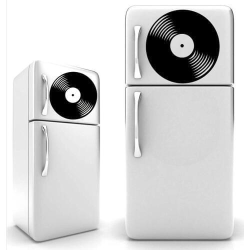 YOYOYU fridge Decal Vinyl Sticker Vinyl Record CD Retro Classical Music kitchen Art Decoration Removable Poster Woman Kingdom