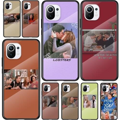 Tempered Glass Cover Friends TV Lockscreens For Xiaomi Mi 11 11i 10T CC9E CC9 9T Note 10 Ultra Pro Lite 5G Phone Case