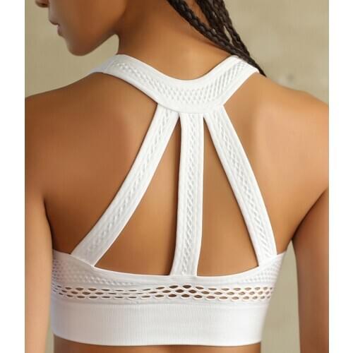 FALLINDOLL Push Up Sports Bra Professional Absorb Sweat Fitness Bras For Women Running Yoga Vest Solid Breatherbale Tops Gym