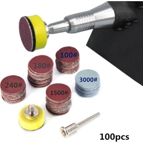 1 Inch Self-adhesive Backing Pad Paint Care Waterproof Abrasive Paper Flocking Sanding Die Accessorie Polishing Disc Suction Cup