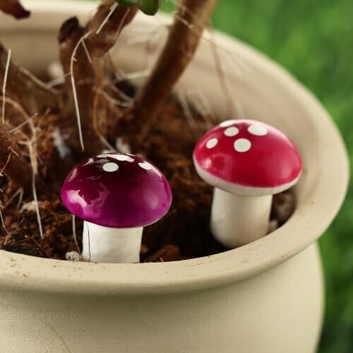 10/20pcs Artificial Foam Mini Mushroom Plants Potted Plants Decor Garden Ornament DIY Resin Crafts Moss Terrarium 2020 Hot