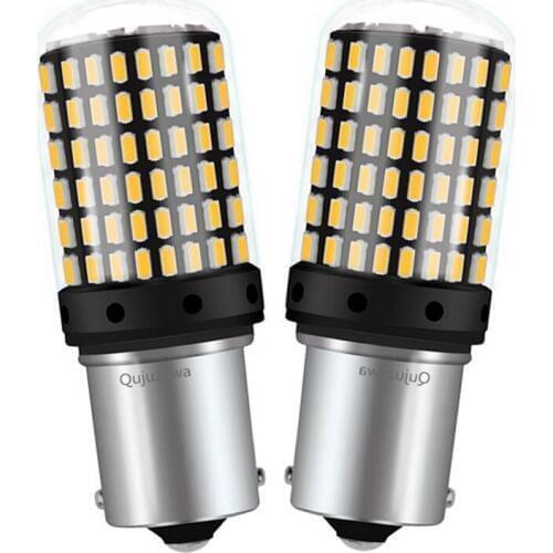 2PCS Super Bright 2000LM 7507 PY21W BAU15S No Hyper Flash Car Direction Indicator Auto Turn Signals Light FOR 2010 UK FORD FOCUS