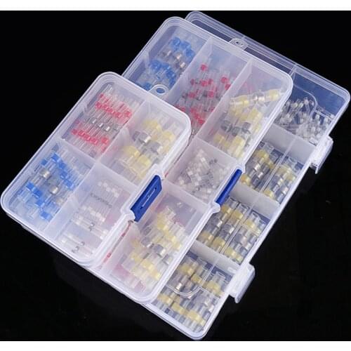 Heat shrinkable welding sleeve terminal 50/150/200/250/500pcs waterproof insulated end connector kit, wire welding terminal