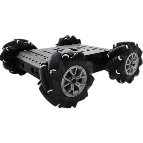 96mm Mecanum Wheel 4WD Black Metal Panel Car Chassis DIY Smart Mobile Robot Platform Toys RC Car for Arduino