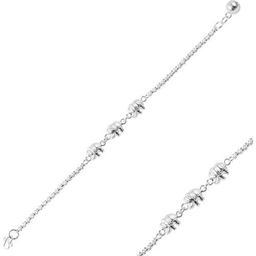 KUTAYDAN 925 Sterling Silver Sterling Elephant Bracelet