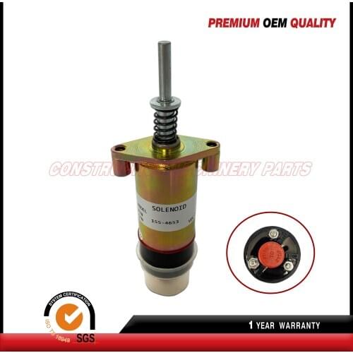 Fast free shipping, Replace Caterpillar CAT Fuel Shutdown Stop Shutdown Solenoid Valve 1554653/155-4653 24V