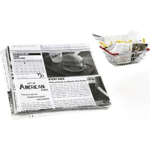 Hamburger fried chicken fries food oil paper food pad package paper burrito pancake silicone oil paper 22x 22cm 30x 30cm square