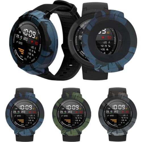 Camouflage Soft Silicone Protective Case for Amazfit Verge Replacement Full Cover Frame for Xiaomi Huami Amazfit Verge Bumper