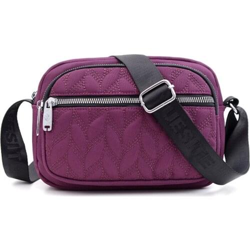 Korean Trend Solid Ladies crossbody bags 2021 Nylon Brand small bag 8 Colors Woman bags Multi Innerlayers Womens handbags