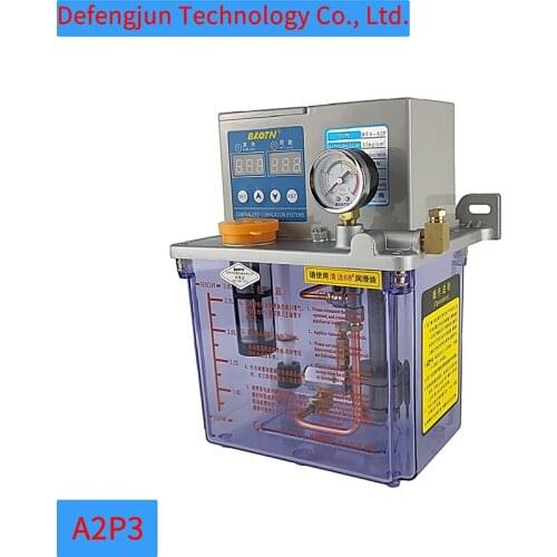 China BAOTN A2P3 AC 220V small hot lubrication electric digital display lubricating gear oil pump used for lathe machine