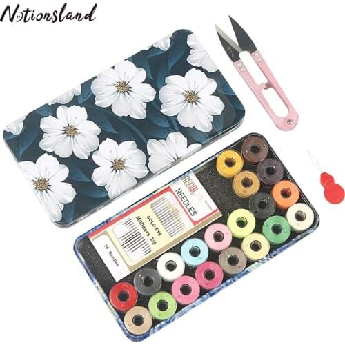 Sewing Box Set DIY Multifunctional Portable Sewing Kits for Hand Sewing Embroidery Tools Home Sewing Accessories