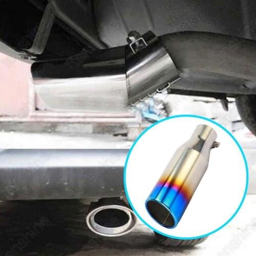 Exhaust Pipe Tip Modified Replacement Stainless Steel Exhaust Pipe End Tail Throat for Vehicles