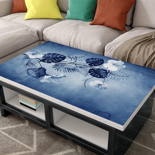 2020 New Creative Coloured Waterproof PVC Table Cloths Not Transparent Plastic Tablecloth Covers For Table Soft Glass Pads Mats