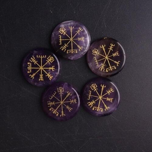 5Sets 7 Chakra Wishing Pendulum Necklace Pendant Natural Stone Amethysts Dowsing Necklaces Reiki Beads for Women Men Amulet