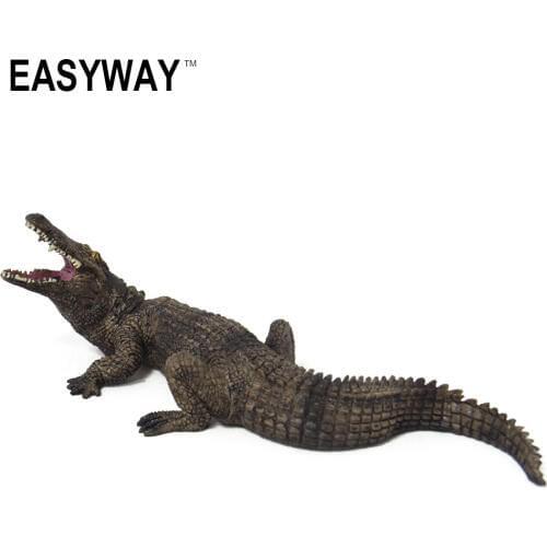 EASYWAY Plastic Crocodile Toy Action Figure Alligator Simulation Animal Model Toy Wildlife Learning & Educational Science Nature