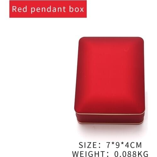 Red Pendent Jewelry Display Storage Box For Women Earring Wedding Ring Showcase Jewellery Organizers For Lover Engagement Gifts