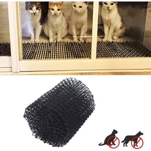 Garden Balcony Anti-cat Anti-dog Mat Cat Scat Mat Plastic Prickle Net Digging Stopper Keep Cat Dog Away 200X30X1.8cm WWO66