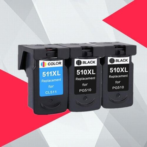 Compatible PG510 CL511 Ink Cartridge for Canon PG-510 CL 511 for PG510XL MP280 MP480 MP490 MP240 MP250 MP260 MP270 IP2700