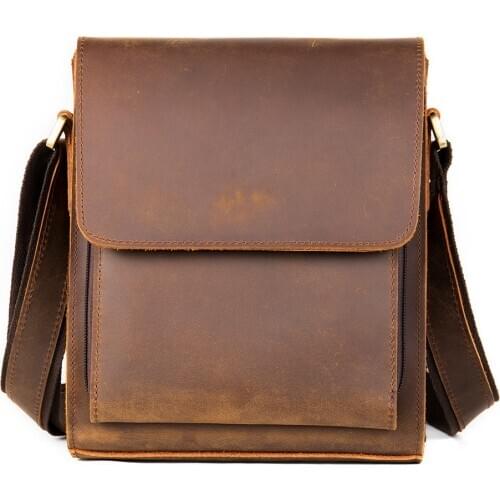 Cowhide Leather Shoulder Bag Men Business Briefcase Fashion Messenger Travel Causal Crossbody Bag Man Large Handbag High Quailty