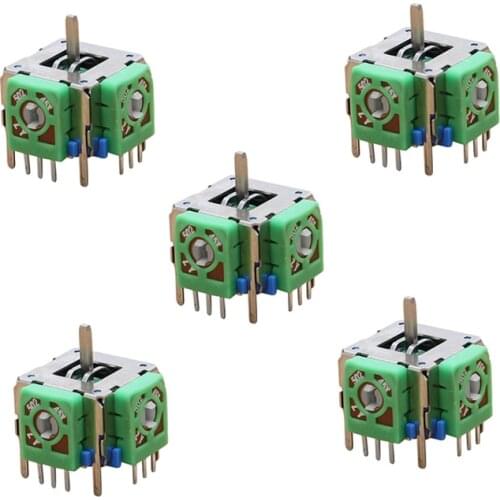 5PCS Universal Throttle Rocker Potentiometer for 5K RC Drone Remote Control Up/Down/Left/Right Automatically Reset Joysticks