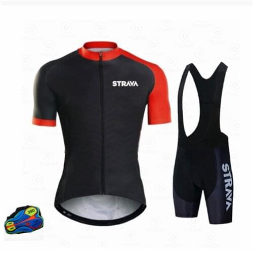 Shorts Summer Bicycle STRAVA Ropa Ciclismo Maillot Cycling Jersey Set Men Shirts Bike Suits Pro Team Clothing Top Road Teamwomen