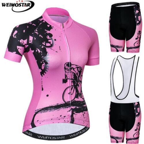 Weimostar Pro Cycling Set Women Mountain Bike Clothing Team Sport Bicycle Clothes Ropa Ciclismo Cycling Wear Cycling Jersey Set