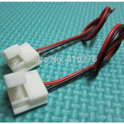 5pcs 10mm 2 pin waterproof connector 15cm cable for single color Waterproof IP65 led strip 5050