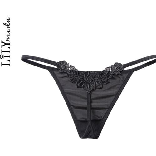 LILYMODA Summer New Multi-color Women Sexy Cozy Comfortable Lace Briefs Thongs Underwear Lingerie G Strings for Beach Femme