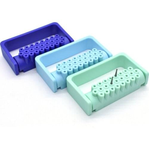 1Pcs 25 Holes Dental FG Bur Holder Dentistry Burs Blocks Autoclavable Disinfection Holder Sterilizer For Hight Speed Bur