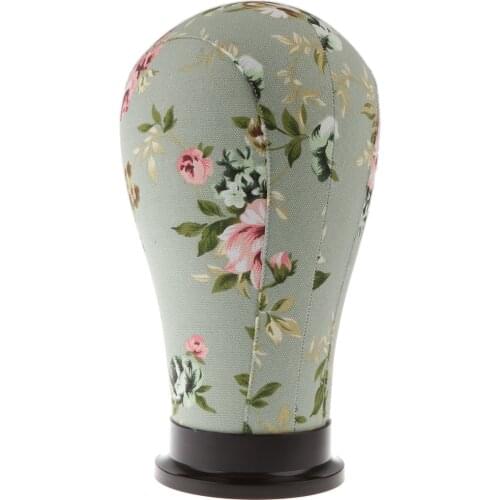 1x Pro Mannequin Model for Hair Experts/Salon Durable Cork Head Canvas Block Wigs Making Display Holder 21 Inches