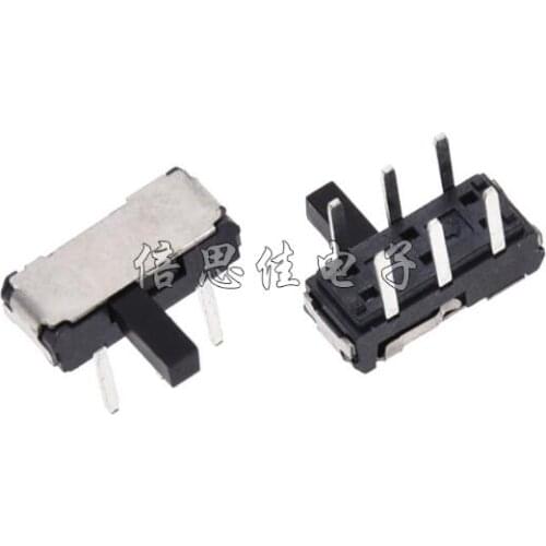 20pcs/lot Toggle switch MSK-22D20G4 MSK-22D20 MSK22D20G4 horizontal 6 Pin 6P 2 files Slide switch 4MM