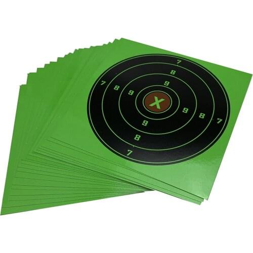 20x 14x14cm Shooting Paper Target 5.5'' Cardboard Aim Training Object