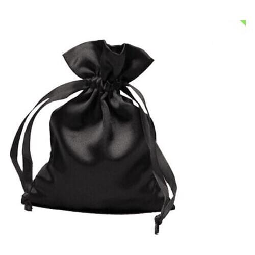 400pcs satin drawstring bags 7*9cm custom gift pouches satin silk jewelry pouches with 1 color printing and ePacket shipping
