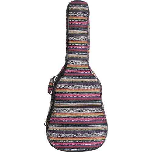 Acoustic Guitar Case for Girls Soft Foam Padded 40/ 41 Inch Guitar Gig Bag Backpack with Neck Protector Pillow Pad QB20