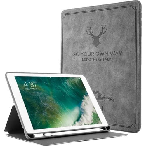Case For iPad Pro 9.7 inch 2016 A1673 1674 A1675 PU leather Smart Case for ipad 9.7 2017 2018 6th 5th Gen with pencil Holder