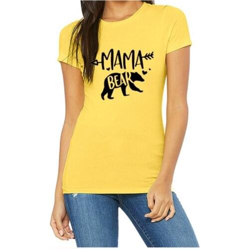 Graphic Tees Women T-shirt New Hot MAMA BEAR T-shirt Woman Short Sleeve Female Tees Tops T Shirt