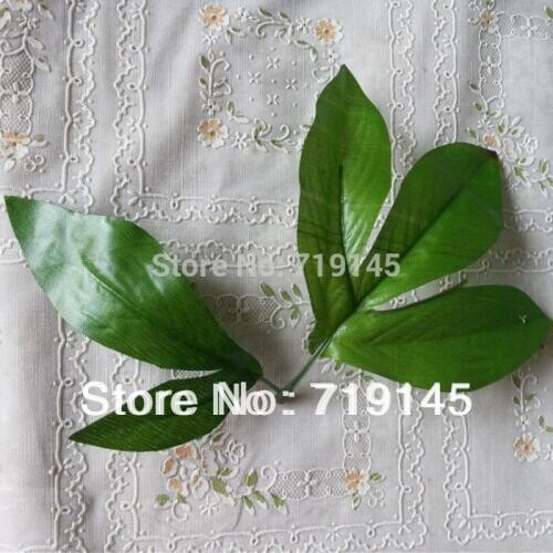 100pcs big peony leaves artificial simulation fake peony leaf DIY handmade flower home decoration