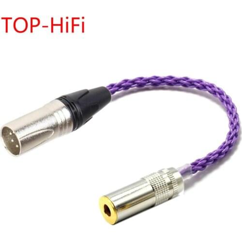 TOP-HiFi 4pin XLR Balanced Male to 4.4mm Balanced Fenale Audio Adapter Cable 3.5mm TRRS to XLR Balanced Cable Connector