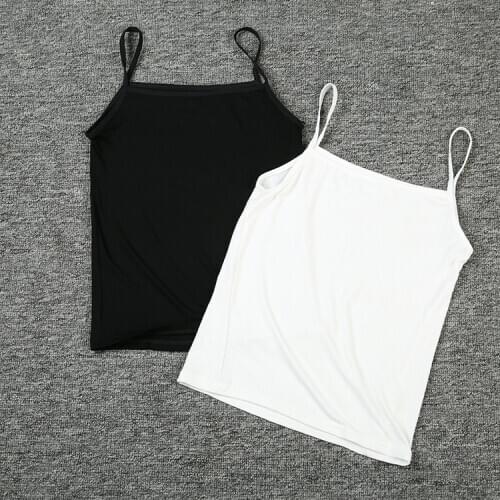 Summer Sexy Camisoles Women Sleeveless Crop Tops Slim Strap Skinny Modal Breathable Camisole for Girls Female Lingerie