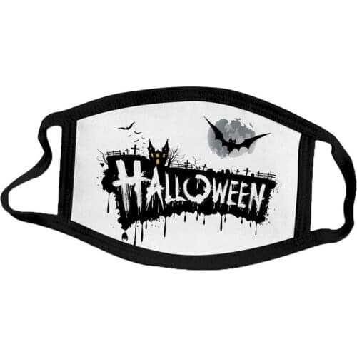 24pcs Face Mask Washable with Ear Loops Cotton Adult Festival Resuable Mouth Cover Jewelry Adult Halloween Christmas