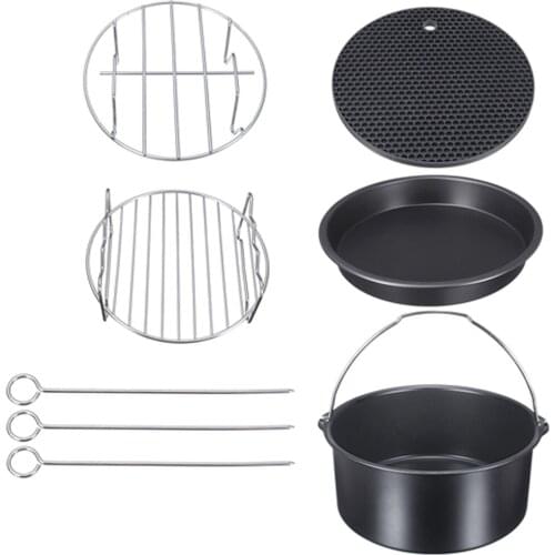 Air Fryer Accessory Kit BBQ Roast Kitchen Baking For DISHWASHER SAFE