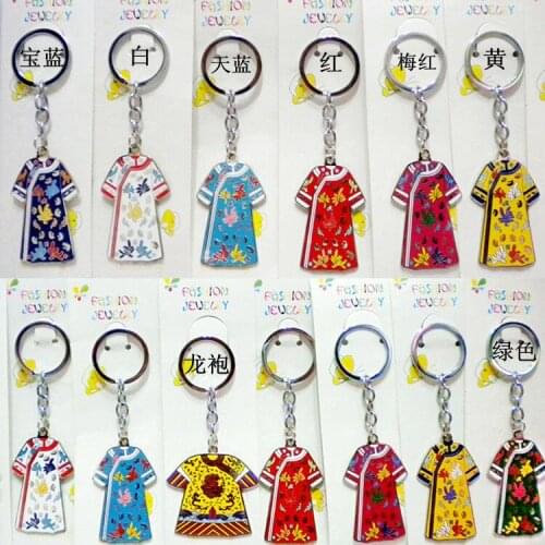 Wholesale 10pcs Stunning Chinese Handmade Cloisonne Enamel Clothes Key Chains