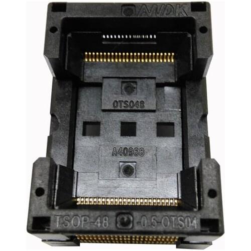 Wholesale TSOP48-0.5 Open Top Broad Body Burn in Socket L85 Size14.2*18.4 IC Test Socket Flash Adapter Conversion Block