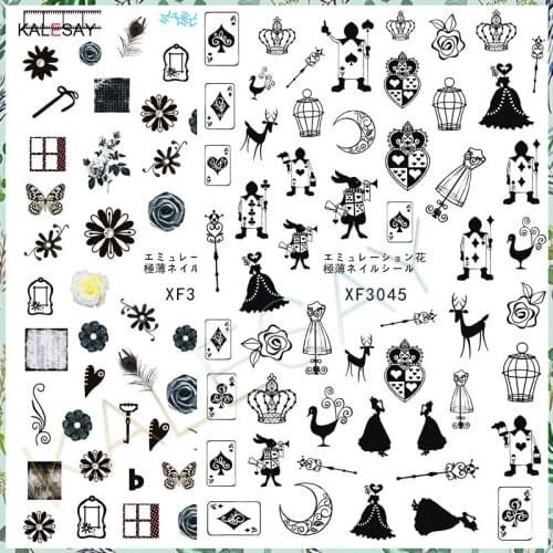 Popular Nail Sticker Art Decals Back Glue Fashion Manicure Design Cute Flower Decoration 3D Sticker for Nails Decor