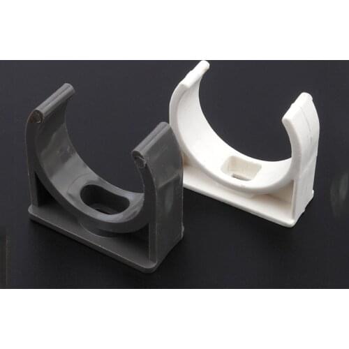 PVC Pipe Clamp Steady Fixed U-type Water Pipe Clip Clamp Strap White/Grey 20mm 25mm 32mm 40mm 50mm