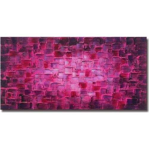 Handmade high quality thick knife abstract oil painting purple abstract on Canvas Painting Picture Decor Oil Painting