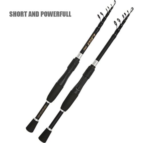 1.6M-2.4M Lure Fishing Rod Spinning Rod Telescopic Carbon Fiber Fishing Rod Portable Sea Fish pole Feeder Rod Hand Fishing Rod