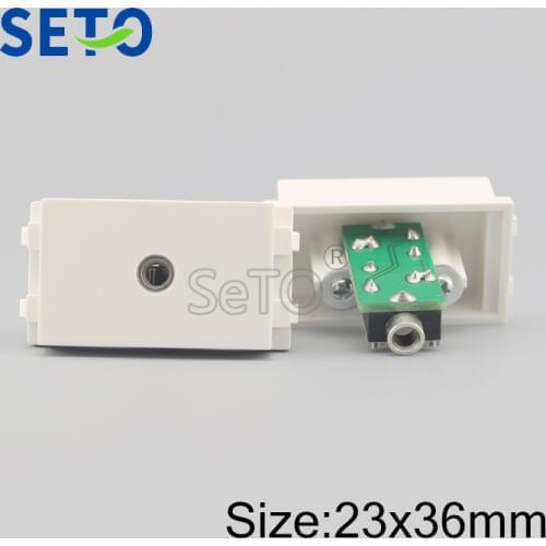 SeTo 128 Type 3.5mm Earphone Module Headset Audio Plug Keystone For Wall Plate Socket