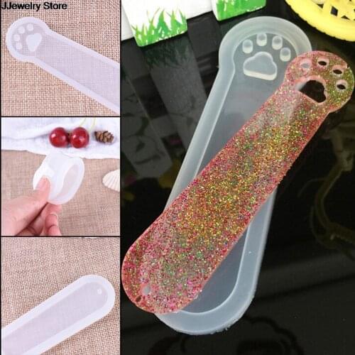 Cat Claw Silicone Mold Mould Epoxy Resin JewelryDIY Craft with Hole Bookmark new